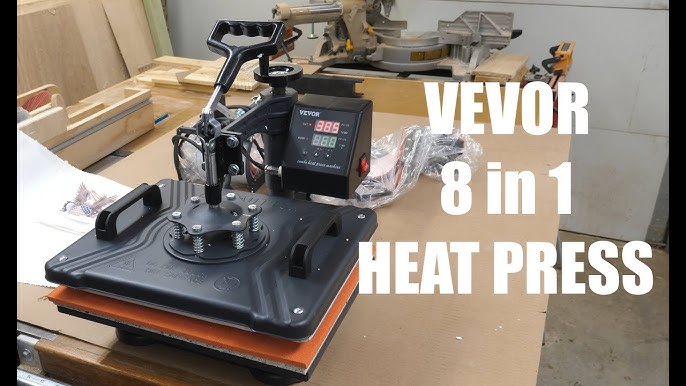 VEVOR Heat Press Machine 15 x 15 Inch 8 in 1 Heat Press 800W Sublimation  Machine