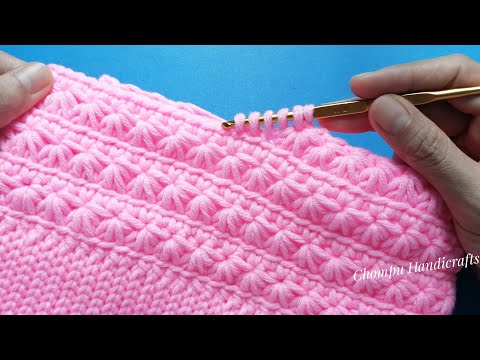 How to crochet winter hat  pattern for beginner​ | ถักหมวกกันหนาว​ ไหมพรม