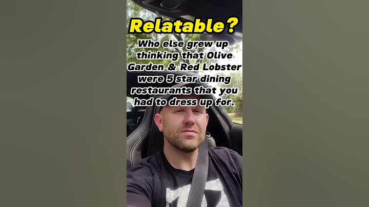 Who else grew up thinking that Olive Garden restaurants that you had to dress up for #funny