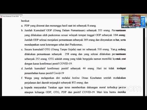 Press Release COVID-19 Tarakan 22 Mei 2020