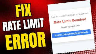 How to Fix Rate Limit Reached Error in DeepSeek