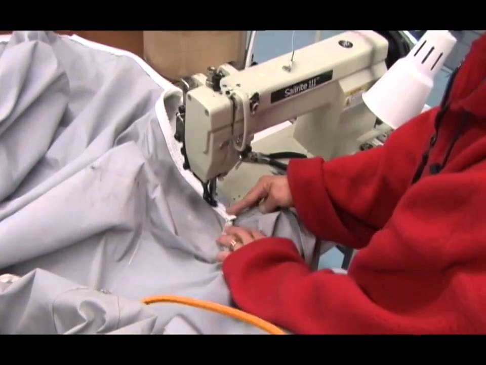 replacing a finished zipper on a boat cover - youtube