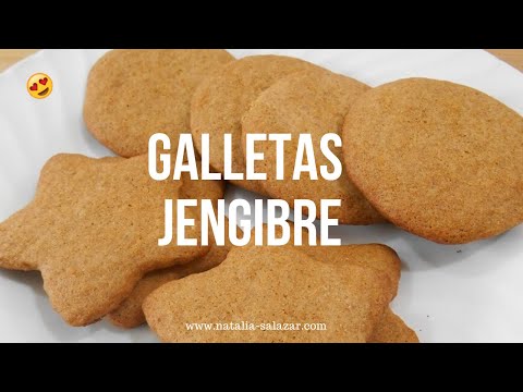 Receta GALLETAS DE JENGIBRE| Súper fáciles, económicas y deliciosas| Natalia Salazar