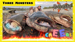 Fishing three giant 230 pound catfish on the river Po in Italy - Part 2 by YURI GRISENDI by Catfish World by Yuri Grisendi 85,025 views 2 years ago 8 minutes, 27 seconds