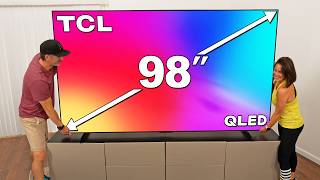 Massive 98" TCL QM8 Mini-LED TV