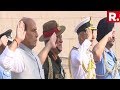 Rajnath Singh Pays Tribute To Martyrs At National War Memorial, New Delhi