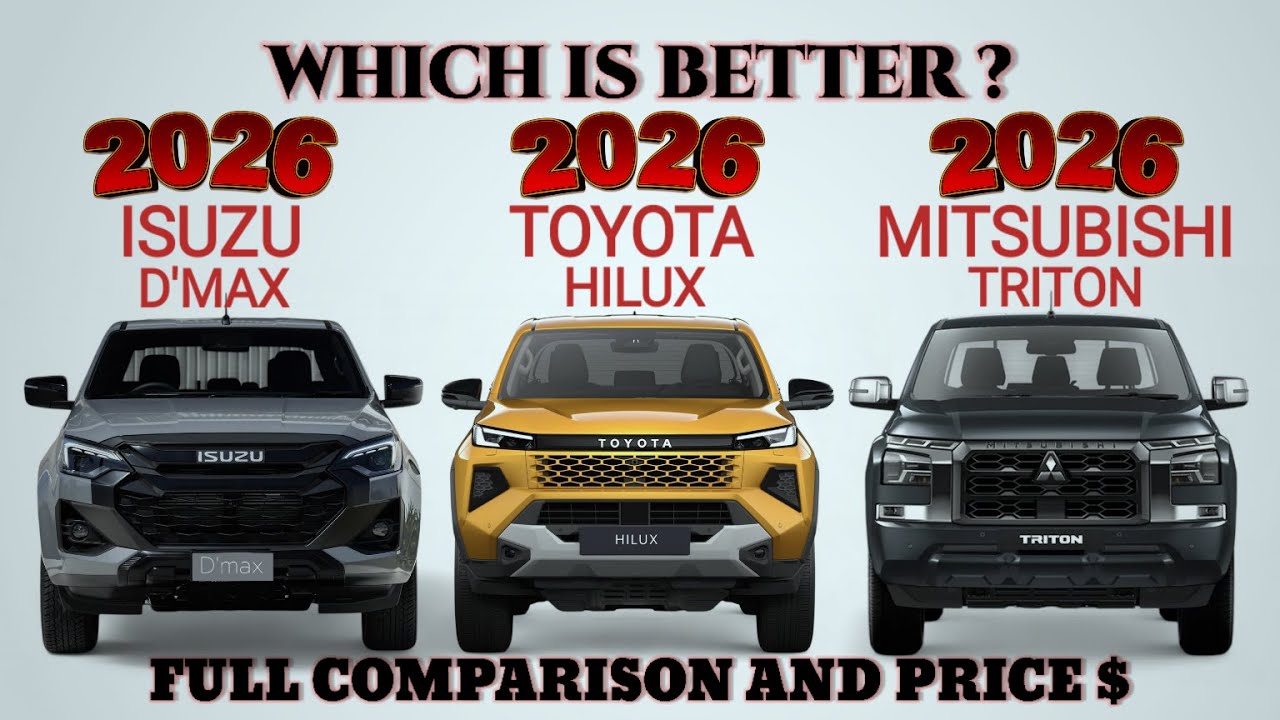 2026 Isuzu D'max Vs Toyota Hilux 2026 Vs Mitsubishi Triton  | Which is BETTER?