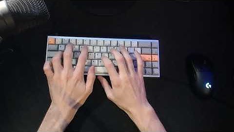 Tofu 65 with Zeal Zilent 67g Typing Test