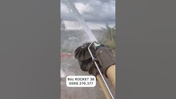 Dùng béc ROCKET không lo tắc béc với họng phun xanh