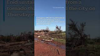 Video shows property damage in aftermath of Enid, Oklahoma tornado