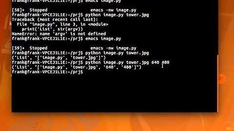 Python Programming - command line arguments