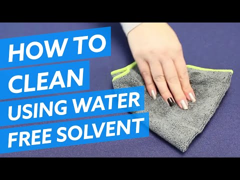 How to clean office furniture with a water free solvent 