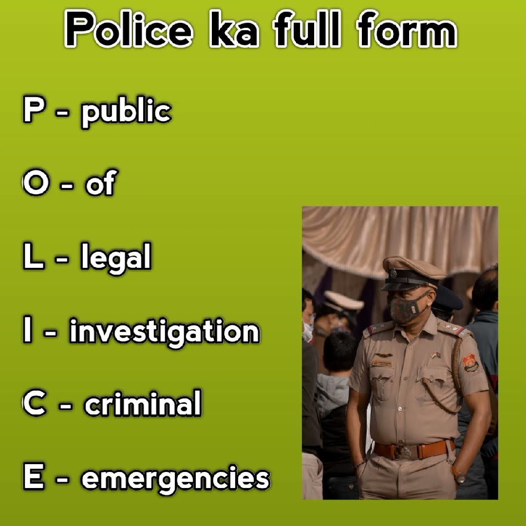 Police Ka Full Form YouTube Police Ka Full Form YouTube