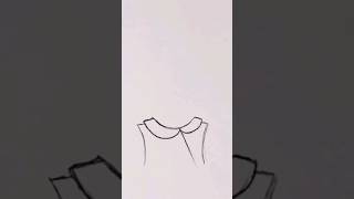 How to draw a collar step by step with easy fast way 11