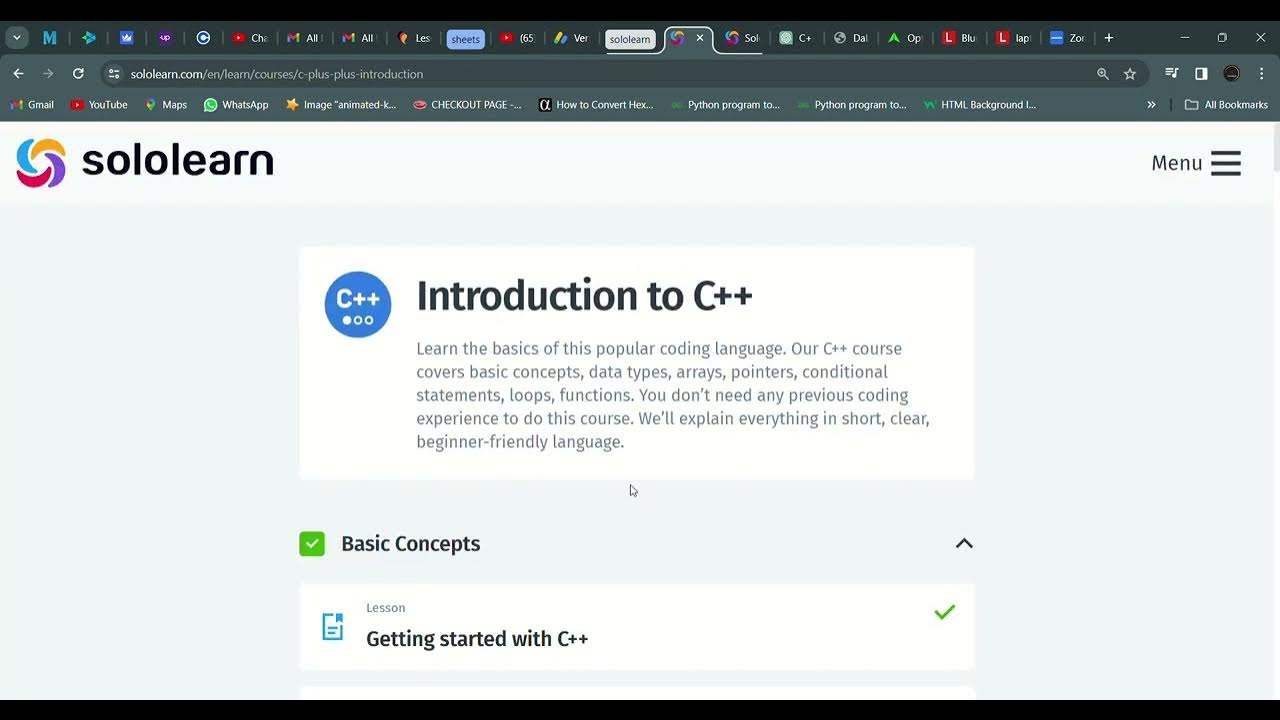 17 Arrays | Introduction to C++ | Sololearn - YouTube