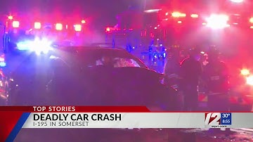 One killed in crash involving wrong-way driver on I-195 in Somerset