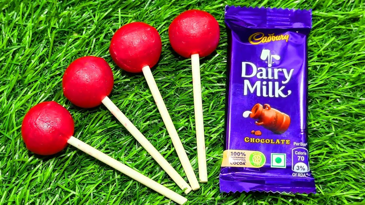 Satisfying Dairy Milk vs Candy Lollipop Unpacking Satisfying ASMR