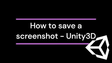 Unity3D - How to get a screenshot | Tutorial