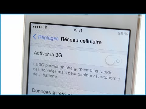 Désactiver la 3G sur iPhone 5S et 5c pour utiliser le EDGE