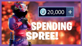 SPENDING 20,000+ V-Bucks in FORTNITE!! (Fortnite Spending Spree!)