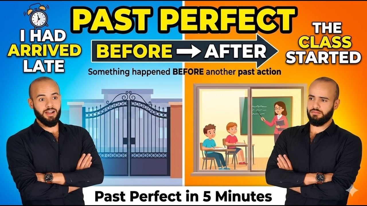 Past Perfect بسهولة | شرح الماضي التام في 10 دقائق + أمثلة وتمارين (لن تنساه أبداً)