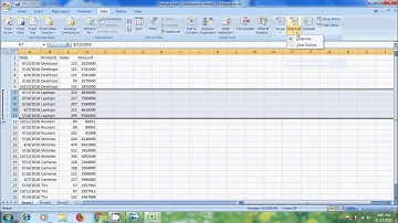 Excel 2007: how to use group ungroup and subtotal in excel