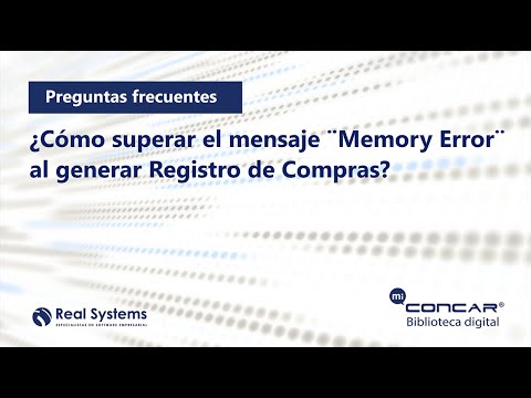 Solución de error CONCAR — Video 15
