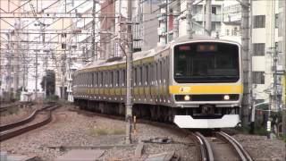 E231系0番台山手貨物線回送列車(B31)恵比寿駅通過