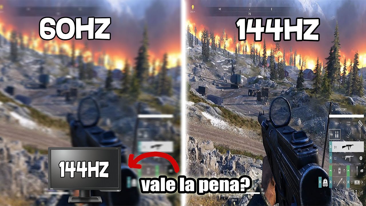 144HZ SOBREVALORADO? Vale La Pena? 60hz vs 144hz Test (TODA LA VERDAD) ¿QUE ES HZ? que es un 144hz?