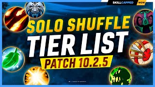 SOLO SHUFFLE TIER LIST for PATCH 10.2.5 - DRAGONFLIGHT SEASON 3