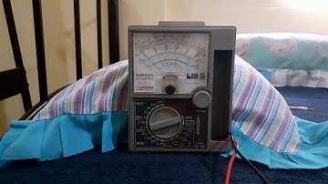 Measuring current using an analog multimeter