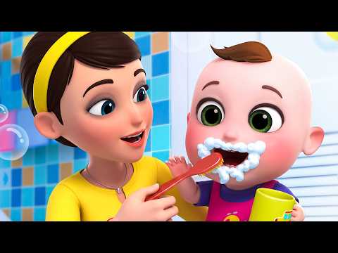 Kids Learn Brush Your Teeth | Sister Teach How To Brush | Nursery Rhymes & Kids Cartoon #shorts