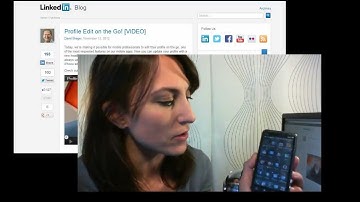 Edit your LinkedIn Profile on Your Smart Phone or Mobile Device