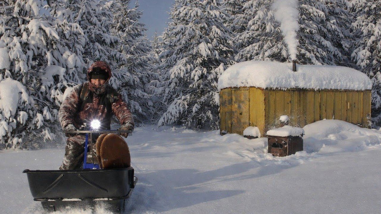 ЗРЯ Я ТАМ ПОЕХАЛ! ПРОБИВАЮ ДОРОГУ ДО ИЗБЫ. ЭВАКУАЦИЯ СТАРОЙ ПЕЧИ. ТЕСТ СНЕГОХОДА В ТАЙГЕ.