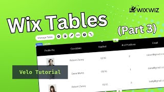 Wix Tables Tutorial [Part 3 of 5]: Populate a Table with Code - fetcher Callback, and Pagination