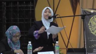 Final Debat Bahasa Arab Maal Hijrah Ke-2 2014 - UM A vs USIM A- Part 2 (Anis Amirah)