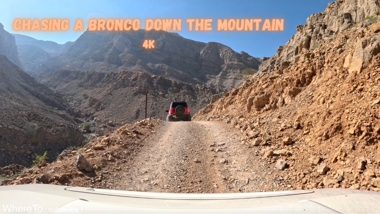 UAE 4K - Chasing a Bronco in the Mountains - UAE Offroad route 2