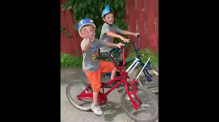 Grandpa made this bike to teach the boys to work t...