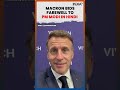 Macron Bids Farewell To PM Modi in Hindi, Video Goes Viral #shorts #macronpmmodi #g7summit