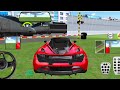 New Porsche red car !!नई लाल पोर्श कार 3D Driving class #viralvideo 