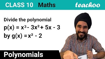Divide p(x) = x^3 - 3x^2 + 5x - 3 by g(x) = x^2 - 2 and find remainder - Teachoo