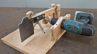 A great idea with a hand drill / Smart homemade tool from a skillful craftsman's drill
