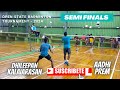 Kalaiarasan dhileepan vs aadhi prem  semifinals  men doubles  open state badminton tournament