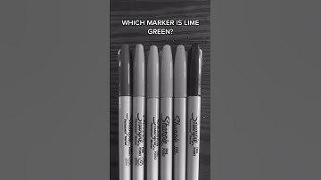 WHICH MARKER IS LINE GREEN? #challenge  #sharpie #marker #intuitiontest #intuition #foryou #fyp