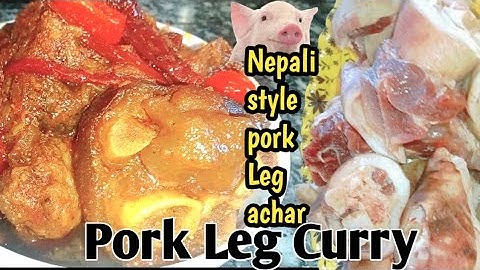 How To Make Pork Leg Achar Recipe l पोर्क लेग करी l pork recipe l@chefrj food
