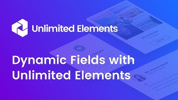 Dynamic Fields with Unlimited Elements Widgets