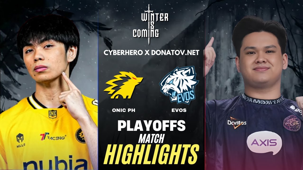 ONIC PH vs EVOS HIGHLIGHTS CYBERHERO X DONATOV.NET PLAYOFFS | ONIC vs EVOS