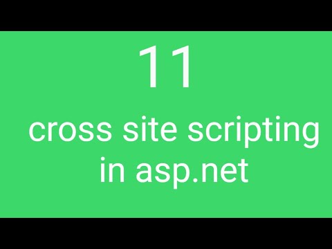 11 - ثغرة cross site scripting xss في asp.net وكيفية الحماية والترقيع