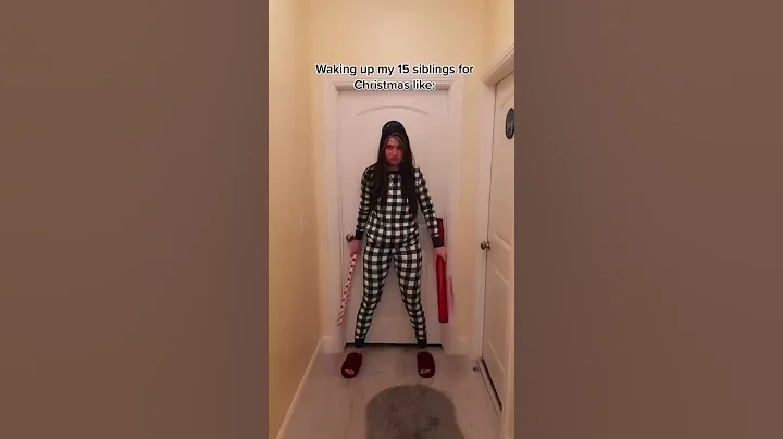 Waking up 16 kids for Christmas like… 😳😂 #shorts