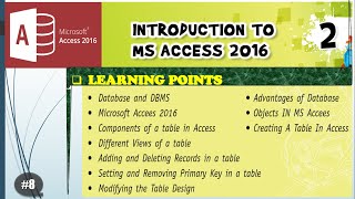 Class 8 || Computer || Chapter-2 || Introduction to Ms Access 2016 || Part 8 Wealth
